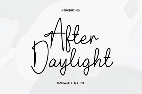 After Daylight: A Modern Script Font for Digital Branding