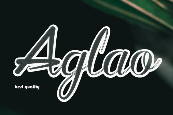 Aglaonema: A Premium Script Font for Handmade Packaging and Labels