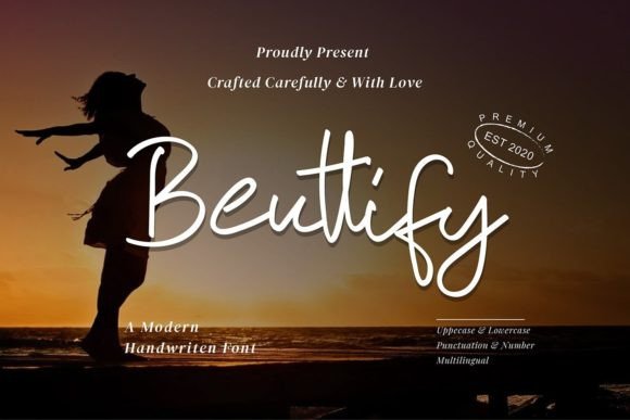 Beuttify: The Dazzling Script Font for Editorial Design