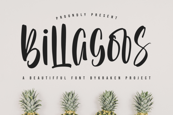 Billagoos: A Fresh Script Typeface for Modern Editorial Design