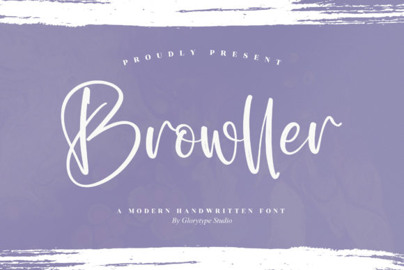 Browller: A Script Font for Editorial Design and Modern Typography