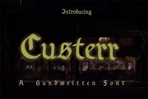 Custerr: A Classy Script Font for Modern Web Design
