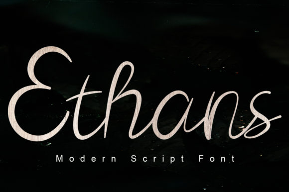 Ethans: A Sweet Script Font for Romantic Brand Identity