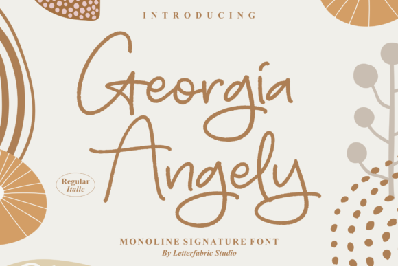 Georgia Angely: A Script Font for Editorial Elegance