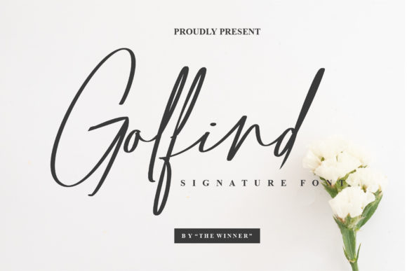 Golfind: A Modern Script Font for Editorial Design