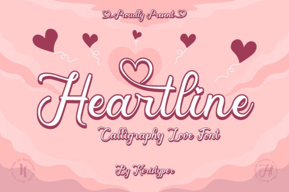 Heartline Typeface: A Magical Script for Elegant Branding