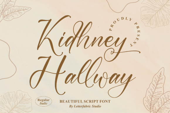 Kidhney Hallway: The Script Font That Elevates Small Business Branding