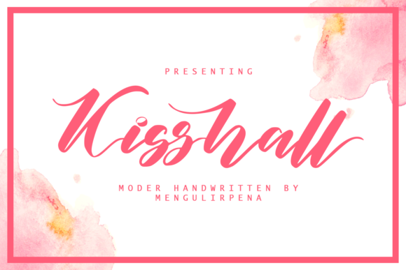 Kisshall: A Script Font for Modern Editorial Design