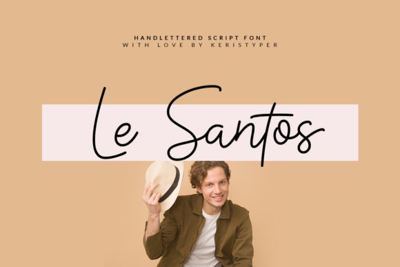 Le Santos Script Font: Elevate Your Brand’s Visual Story