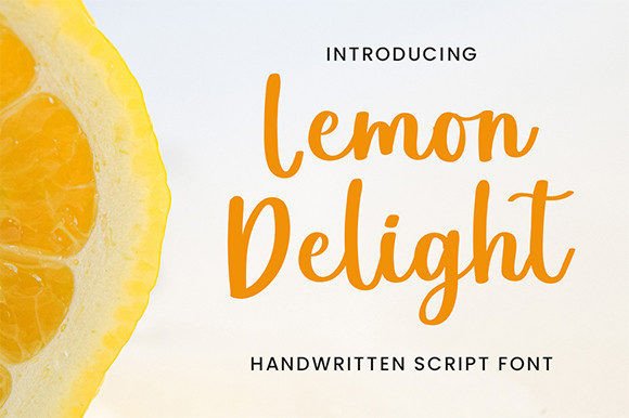 Lemon Delight Typeface Review: Elevating Brand Identity With Flowing Script