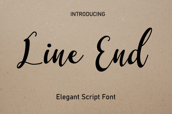 Line End: A Script Font for Elegant Web Design