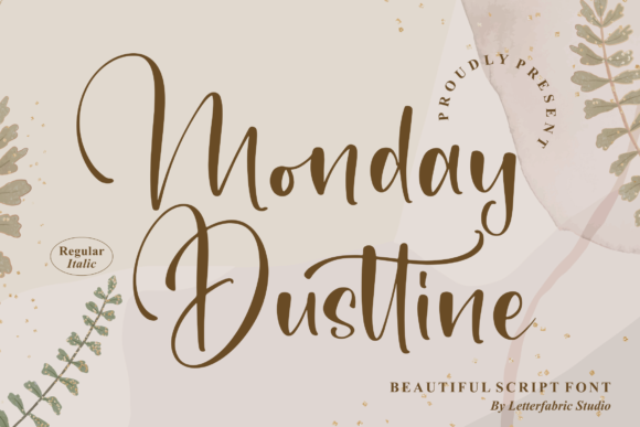 Monday Dusttine: A Delicate Script Font for Fresh Brand Identity