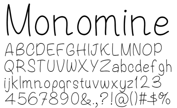 Monomine: A Handmade Script Typeface for Authentic Brand Identity