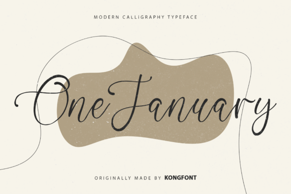 One January: A Playful Script Font for Polished Brand Identity