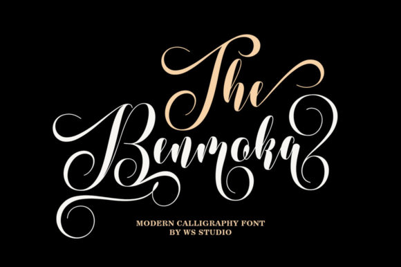 The Benmoka: Elevating Editorial Design with Flowing Script Typography