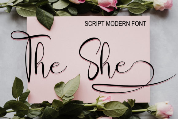 The She: Elevating Handmade Labels and Printables with Elegant Script