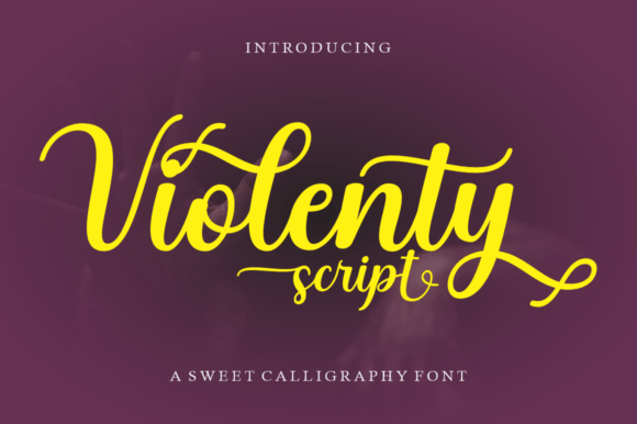 Violenty Script Font Review for Brand Identity
