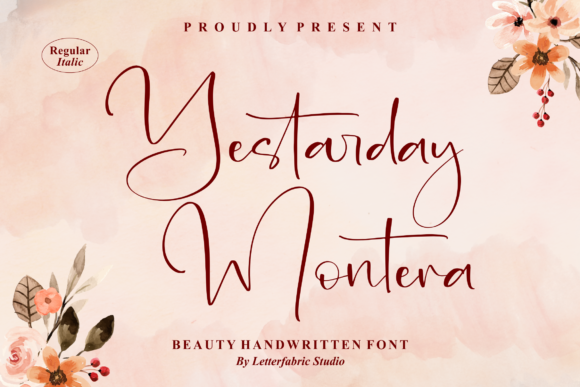 Yestarday Montera: A Script Font for Elegant Web Design